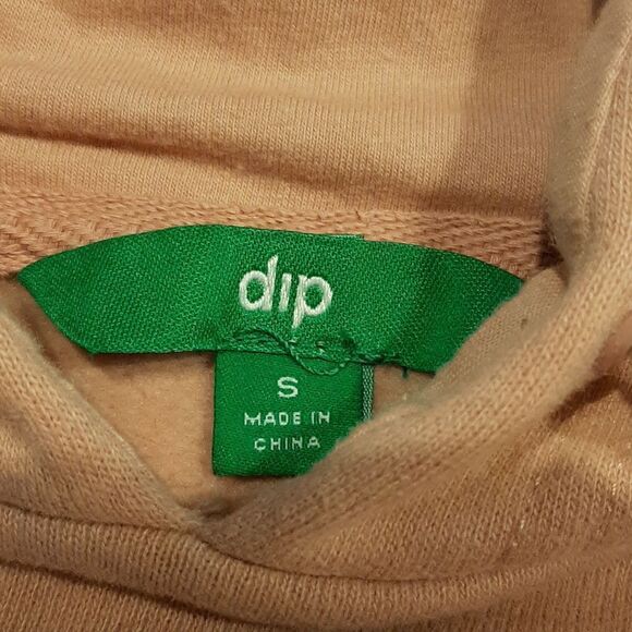 DIP Mauve Crop Top Sweatshirt Hoodie - Picture 7 of 13